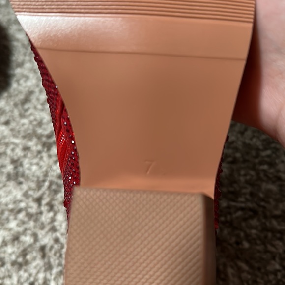 Red Rhinestone Booties - Picture 4 of 5